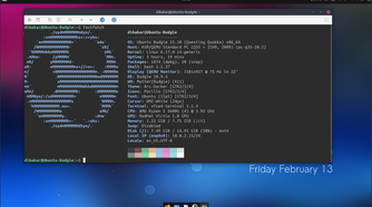 Ubuntu Budgie terminal running fastfetch.