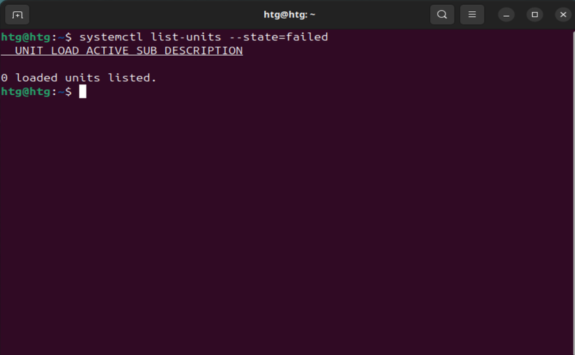 Using systemctl to list all failed service units
