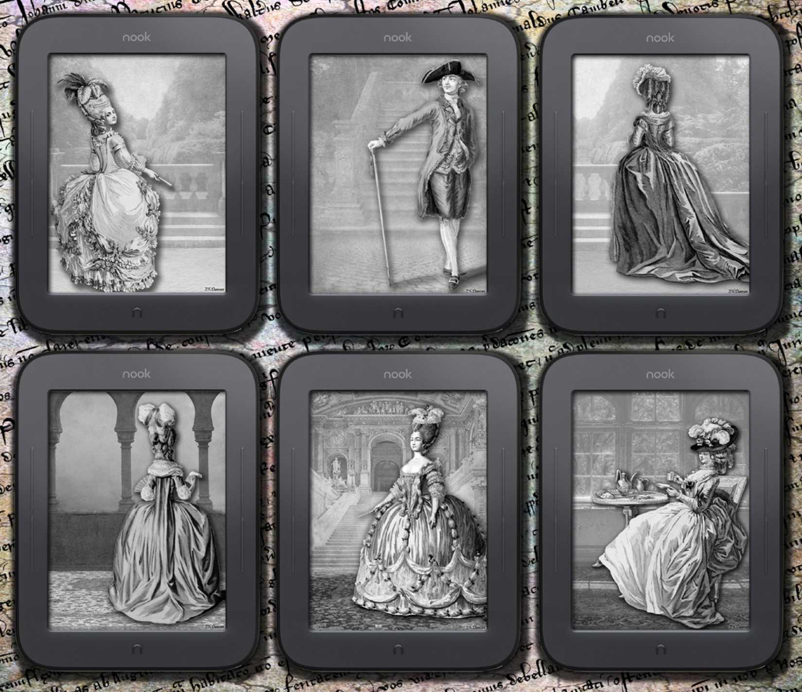 Various Screensavers for the Nook Simple Touch.