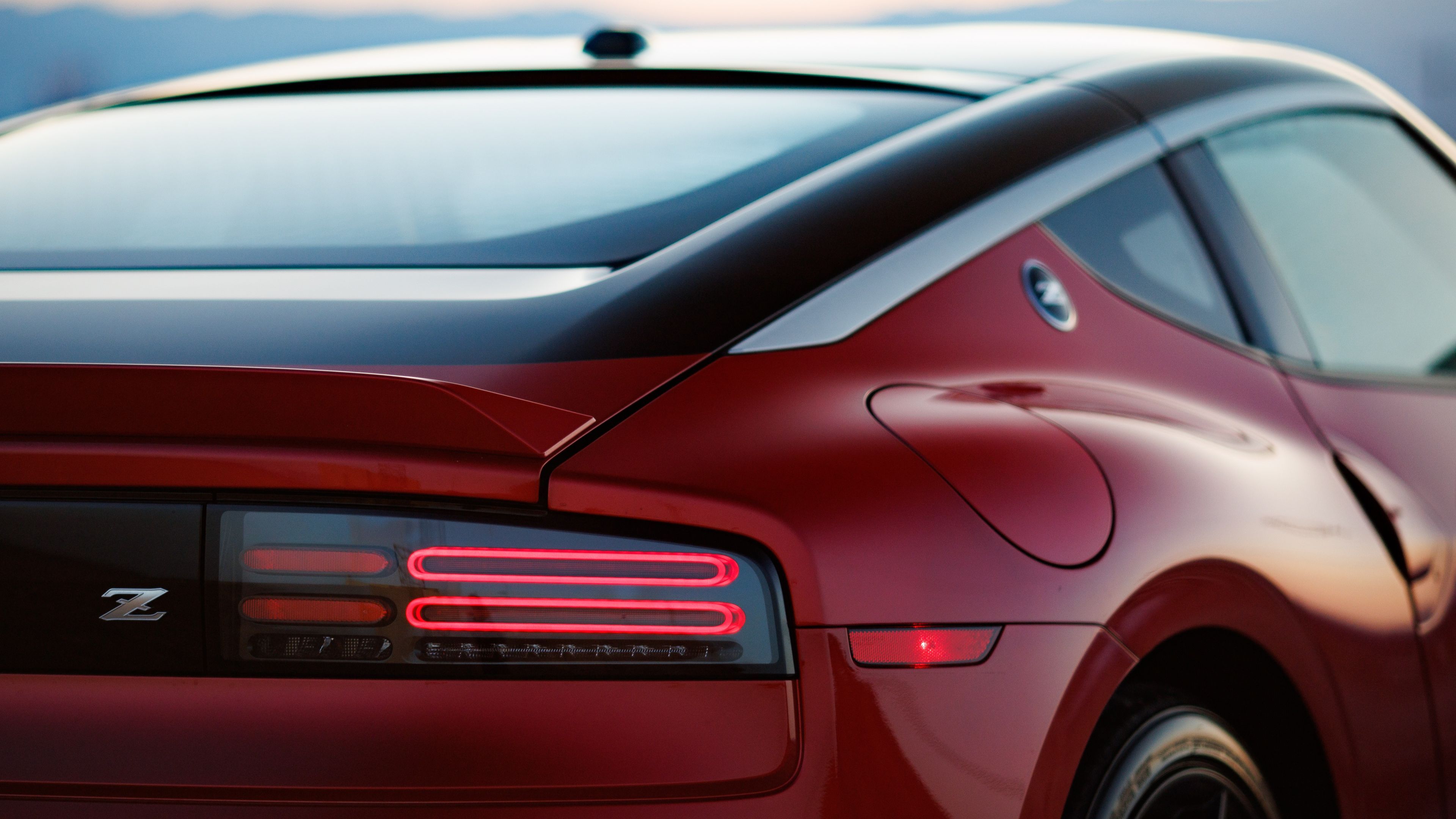 Close up of the rear light on a 2024 Nissan Z