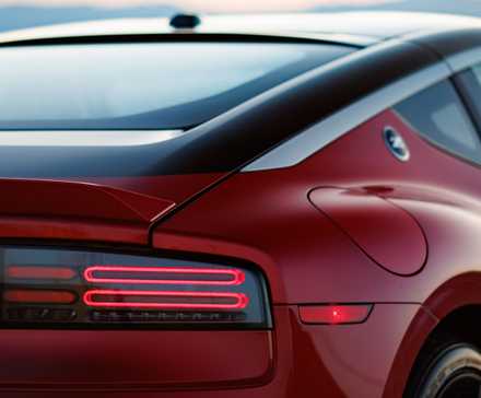 Close up of the rear light on a 2024 Nissan Z