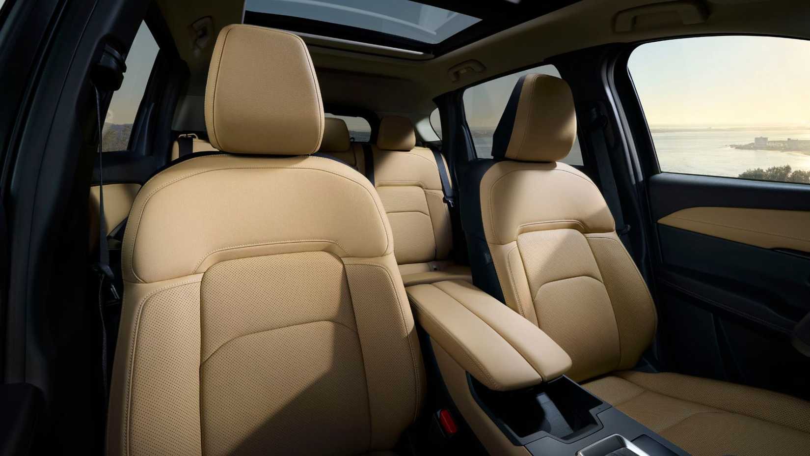 Shot of the front seats inside the cabin of a 2026 Mazda CX-5.