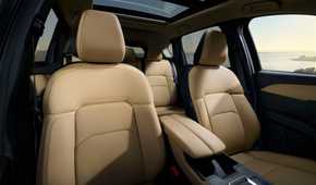 Shot of the front seats inside the cabin of a 2026 Mazda CX-5.