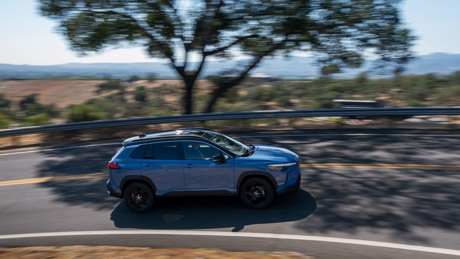 Side profile shot of a 2026 Toyota Corolla Cross