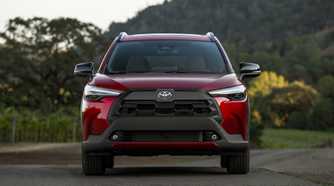 Head-on shot of a 2026 Toyota Corolla Cross