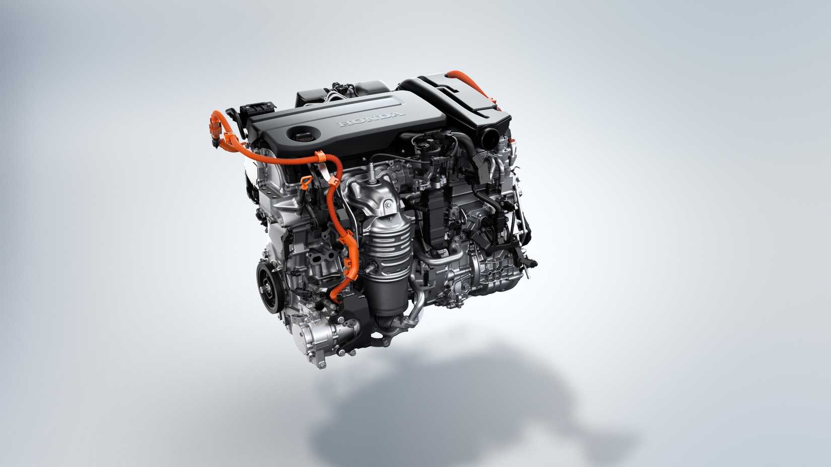 Shot of the engine in a 2023 Honda Accord Hybrid