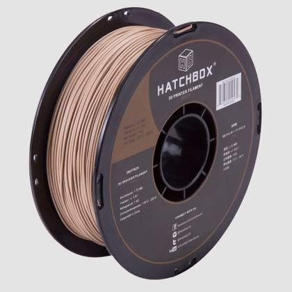 Hatchbox wood PLA.