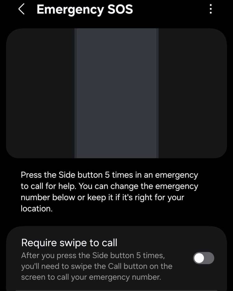 Отключение подтверждения свайпом для экстренного звонка на Android.