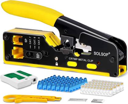 Solsop Pass Through RJ45 Crimp Tool Kit.