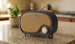 A 3D-printed local offline lo-fi radio media player by Zion Brock.