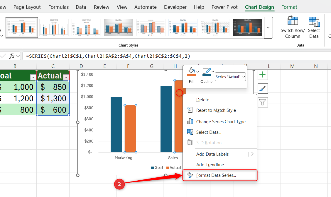 3 simple tricks I use to make Excel column charts actually useful