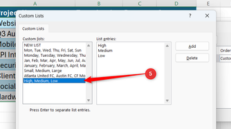 How to create and use Custom Lists in Microsoft Excel