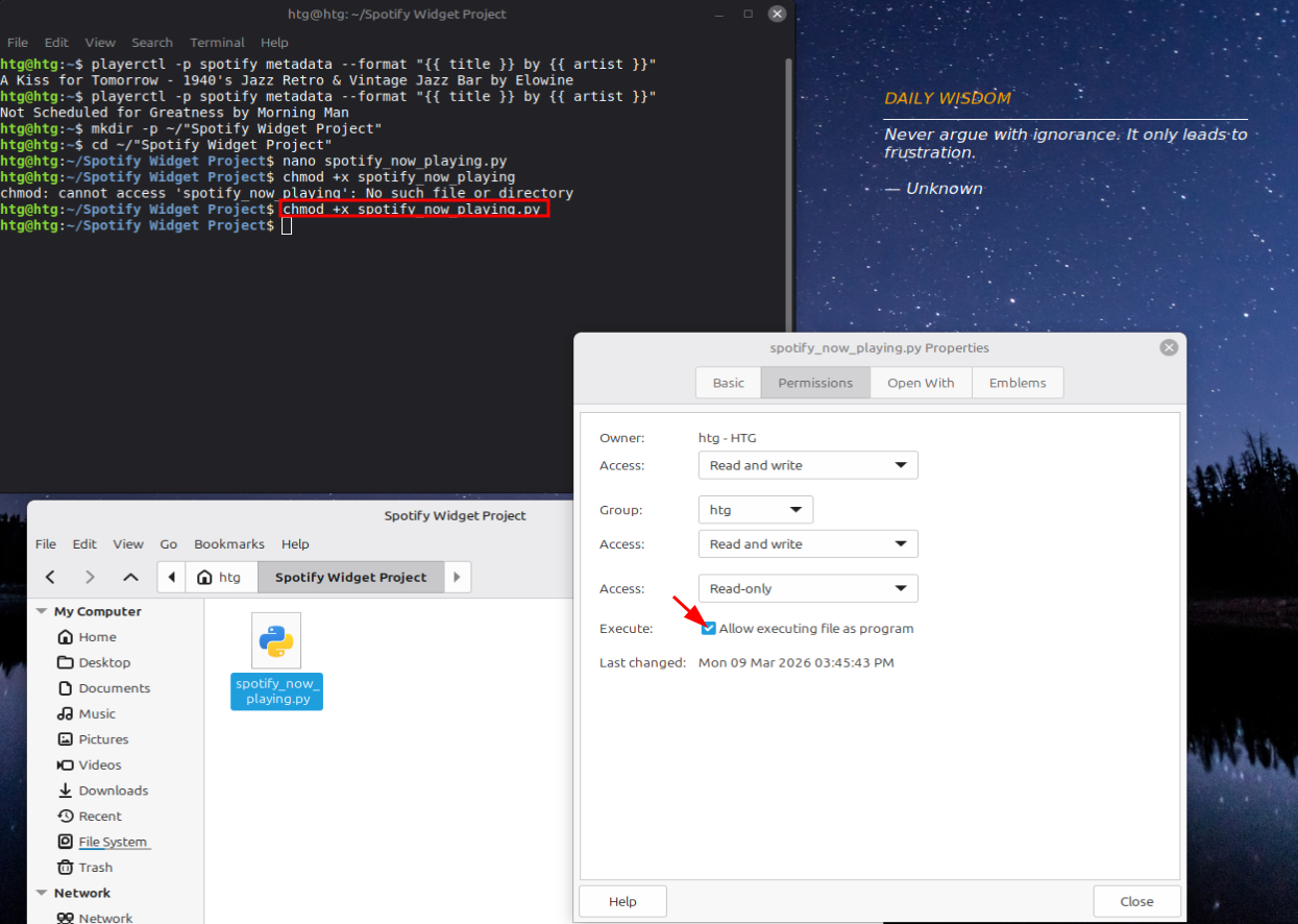 Fed up with the Spotify Linux app? This custom widget is the fix
