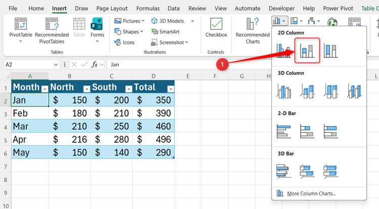 Column Chart Datatable Excel 3 simple tricks I use to make Excel column charts actually useful