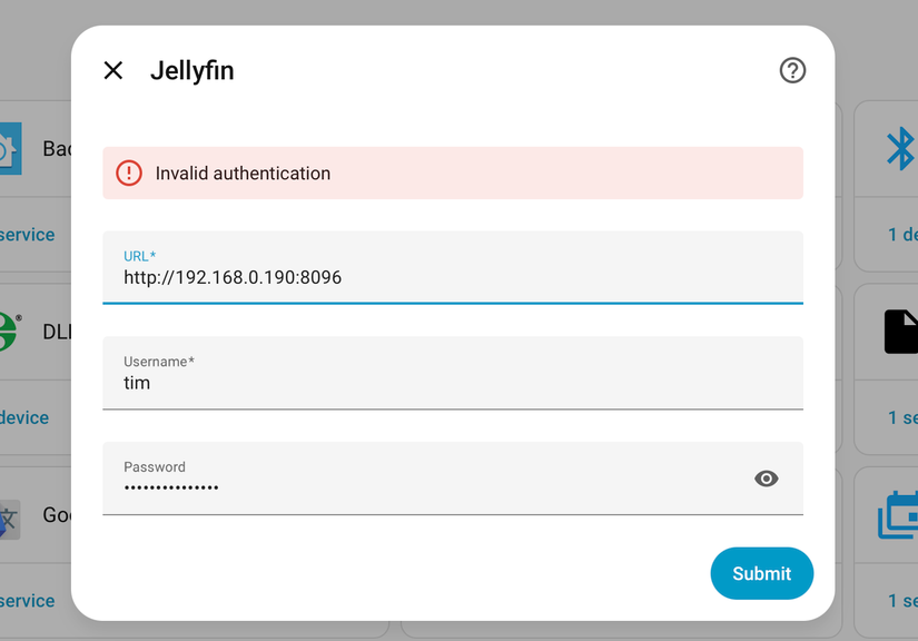 Adding Jellyfin to Home Assistant.