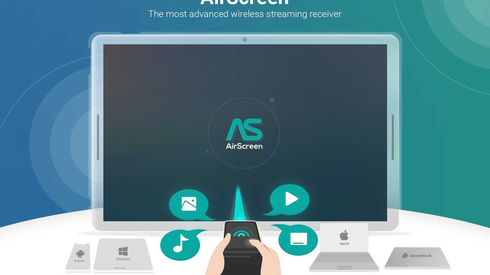 Amazon AirScreen with someone turning it on