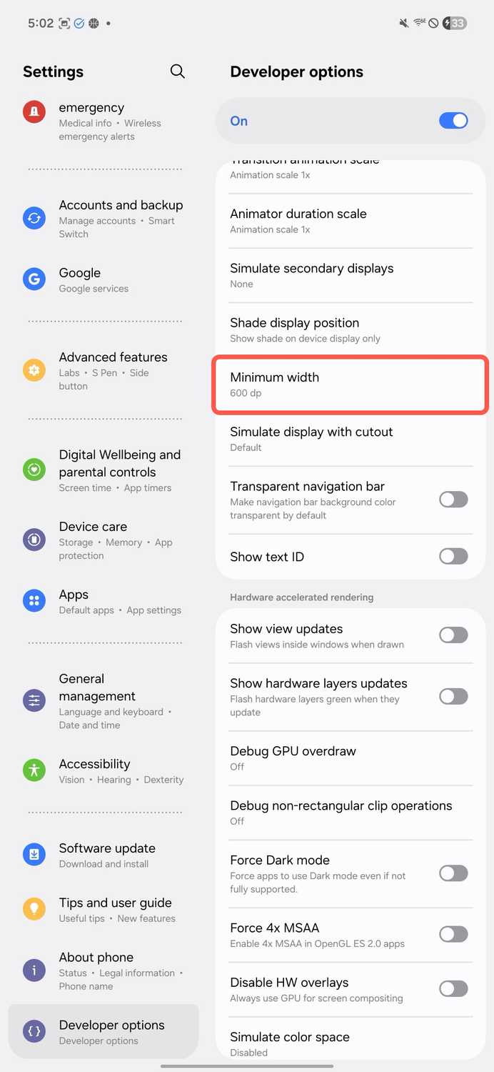 How to enable Android's dual-pane tablet mode on your phone