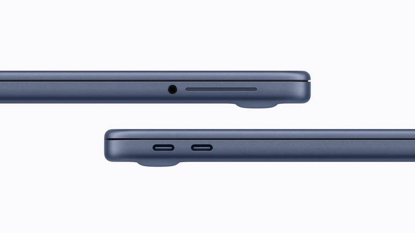 Порты USB‑C и разъем для наушников на MacBook Neo