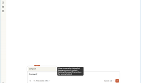 Claude Code compact command for summarizing conversation history