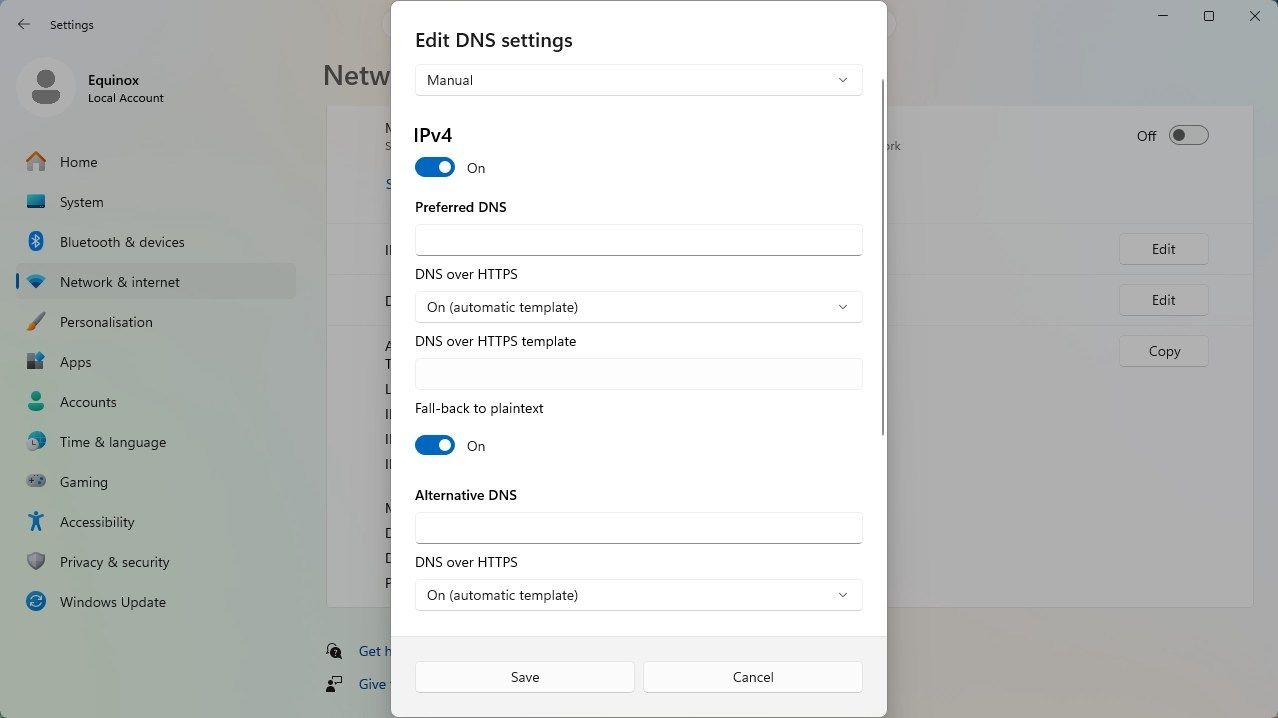 Windows, your router, and Chrome are all using different DNS servers ...