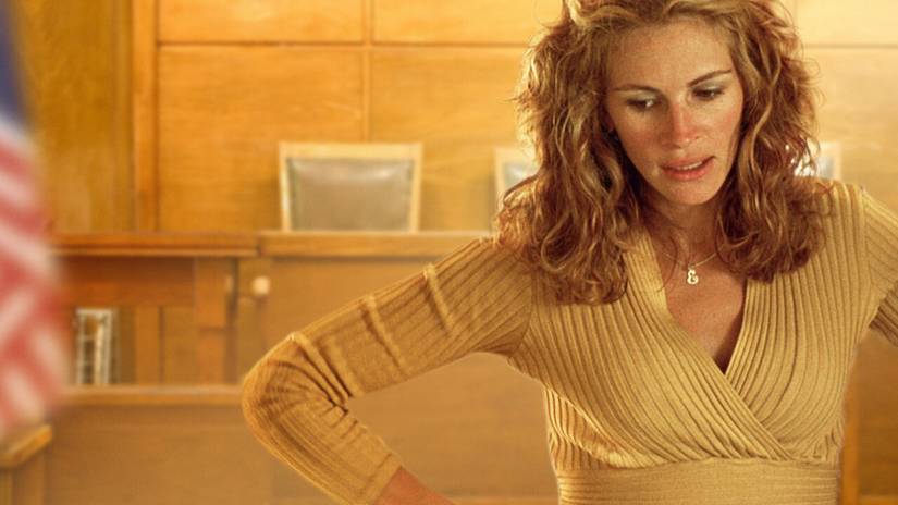 A still of Julia Roberts in Erin Brockovich.