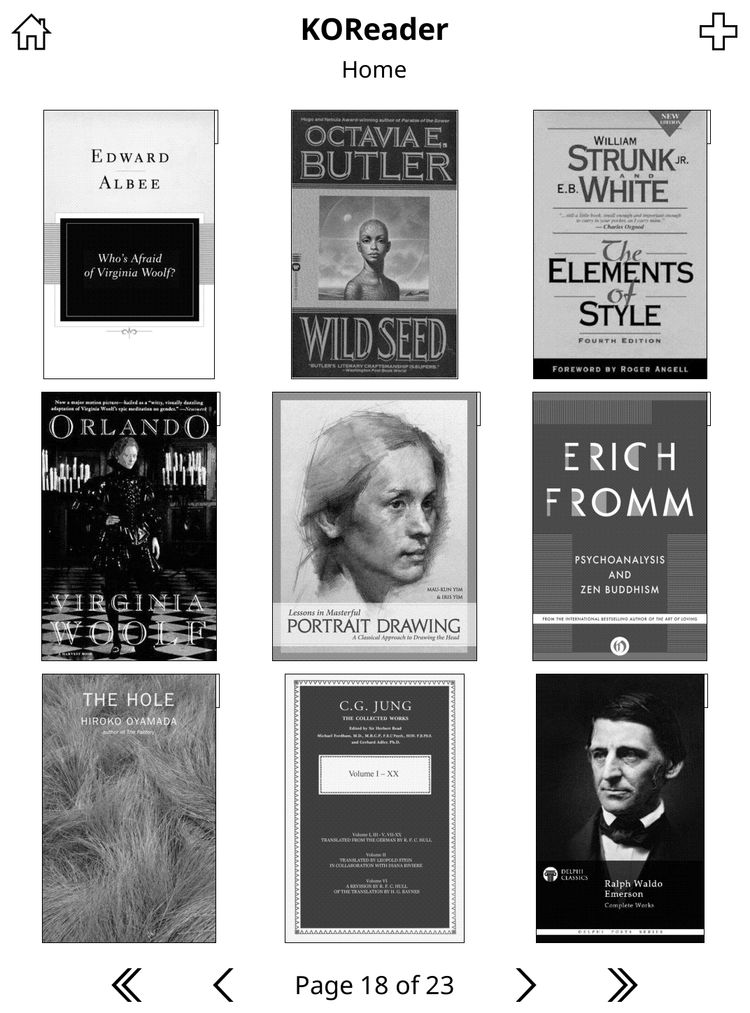 KOReader running on Kindle.