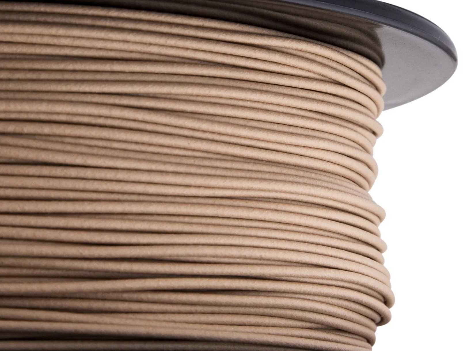Hatchbox PLA wood filament.
