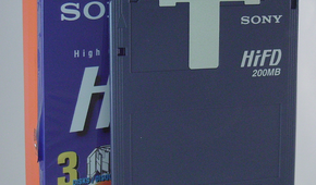 A HiFD disk with case.