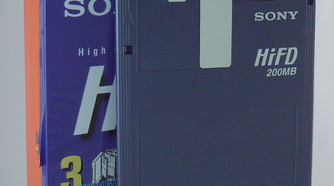 A HiFD disk with case.