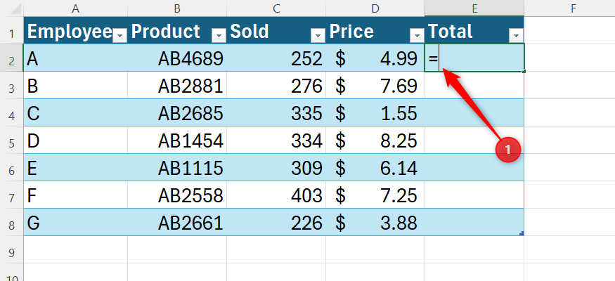 How to use structured references in Microsoft Excel