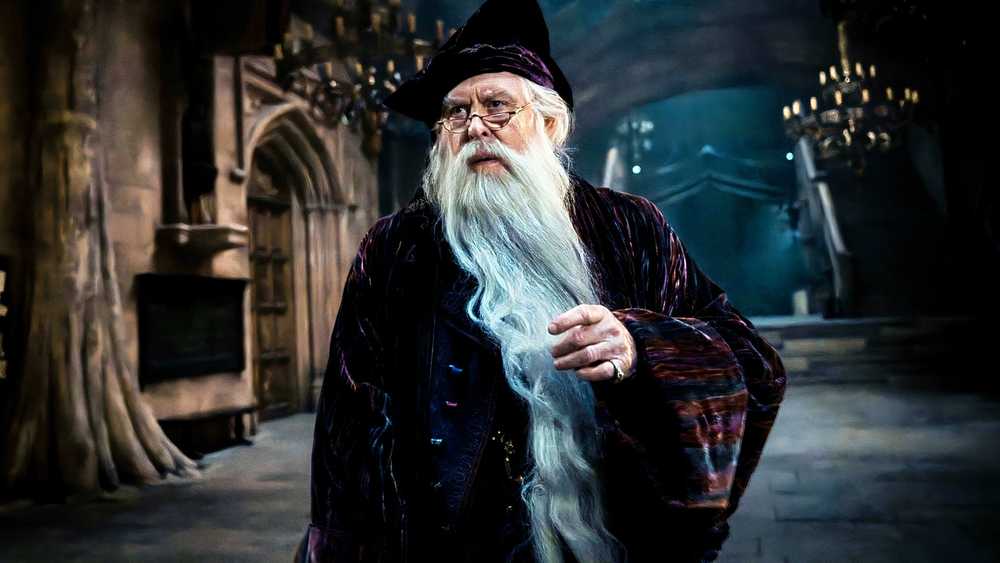 John Lithgow in the Harry Potter audiobook production