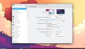 Kubuntu settings app.