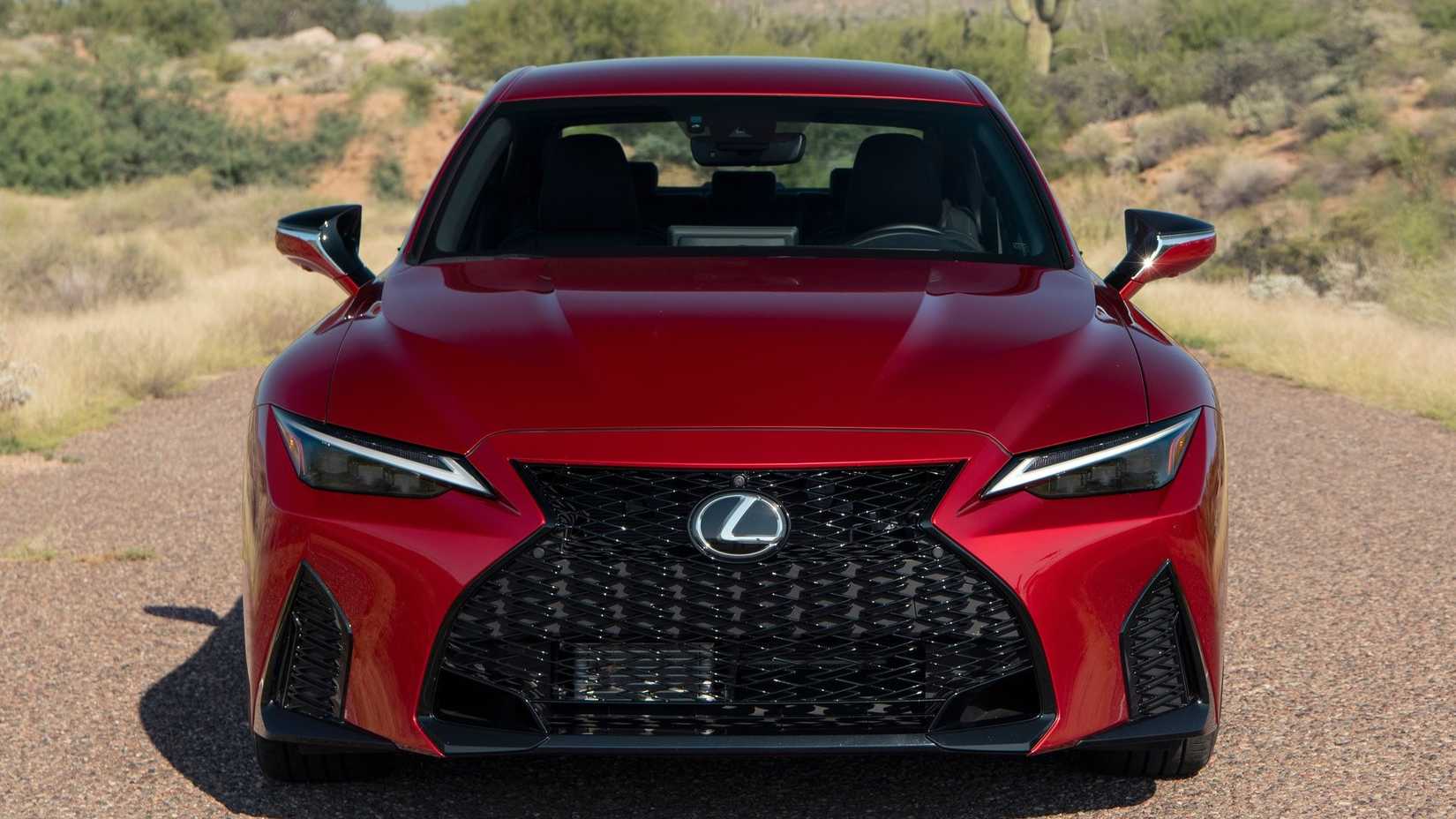 Head-on sho tof a 2022 Lexus IS 500 