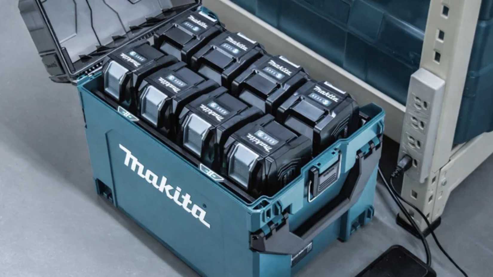 Makita 12-bay battery charging box