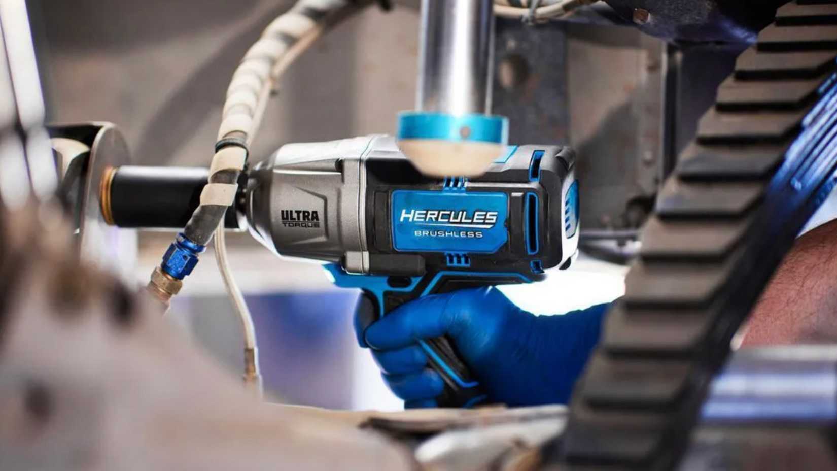 Man using hercules impact drill