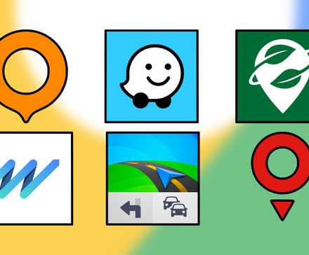 Navigation apps logos.