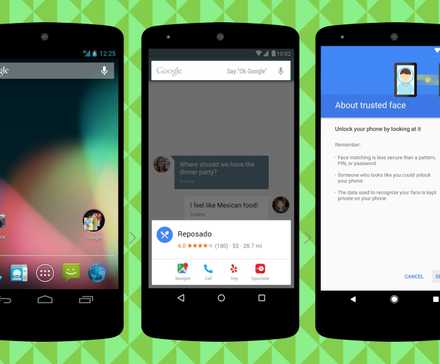 Old android features