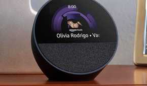 Olivia Rodrigo being played on an Echo spot