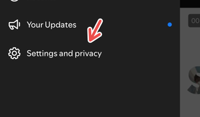 Navigating to Settings and Privacy on Spotify.