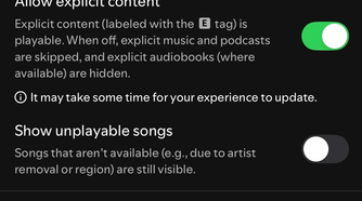Disabling Canvas for Spotify.