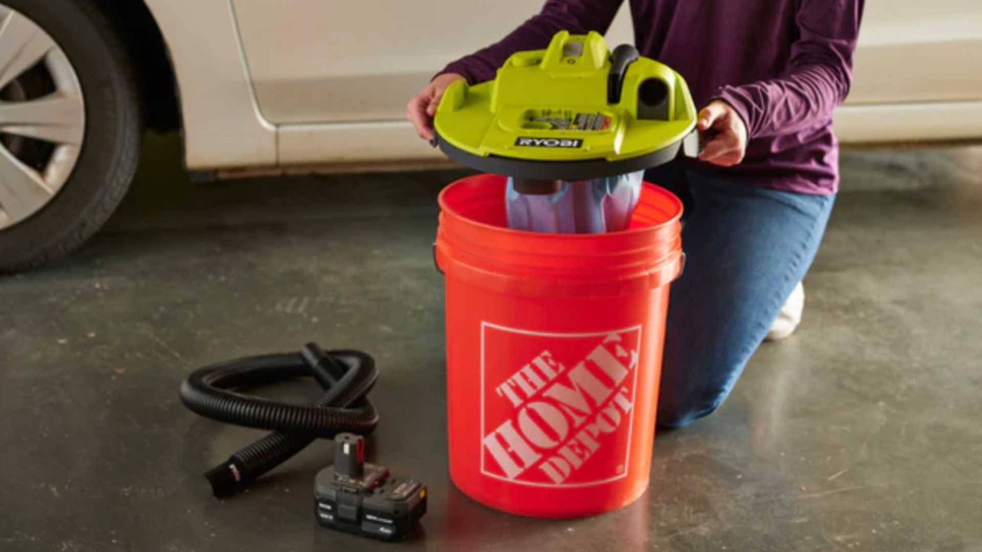Ryobi bucket top vacuum