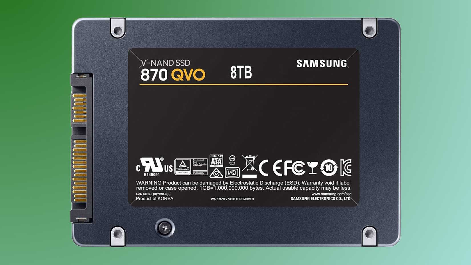 Samsung 870 QVO SSD based on QLC NAND. 
