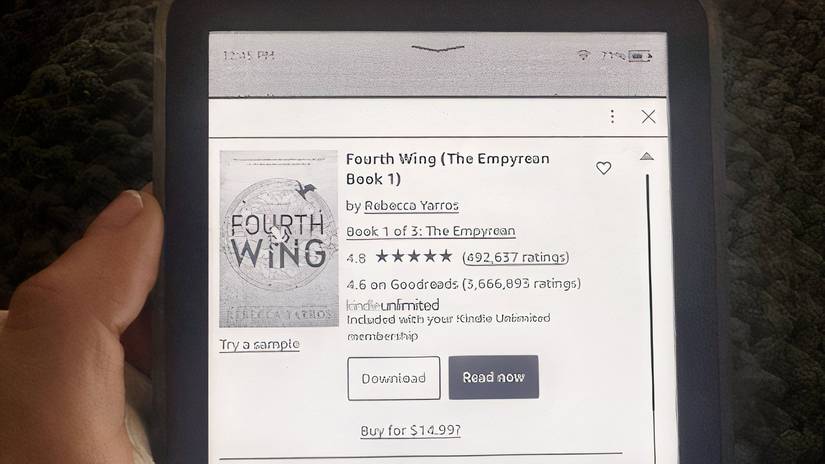 Fourth Wing on Kindle Unlimited