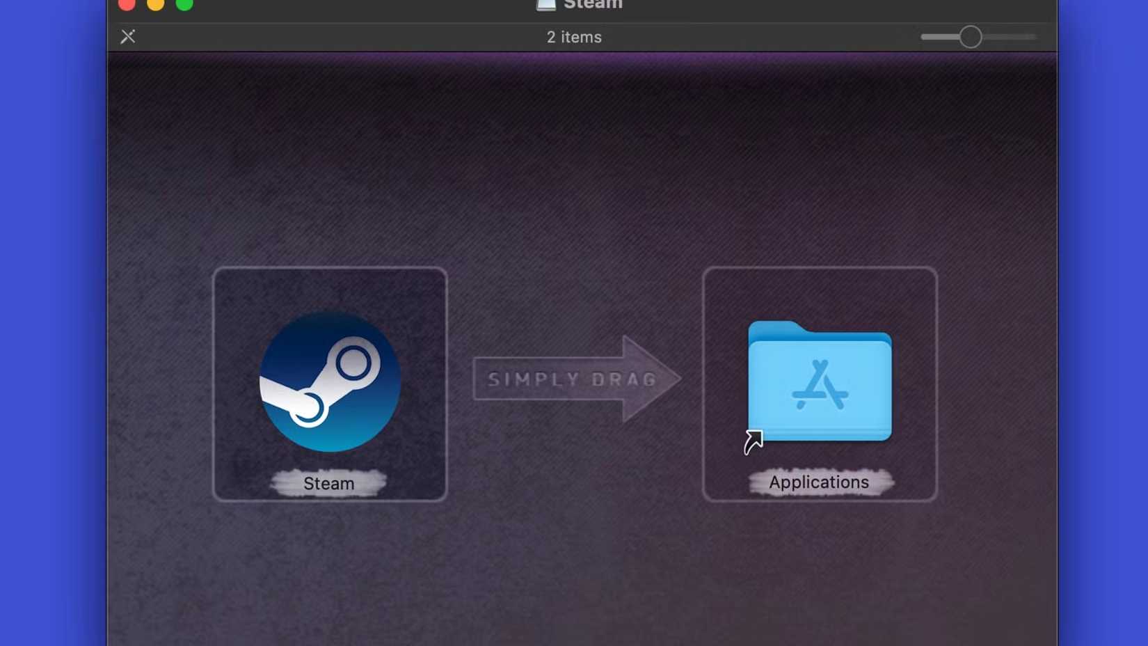 Screenshot showing how to install a Mac app downloaded from the internet.