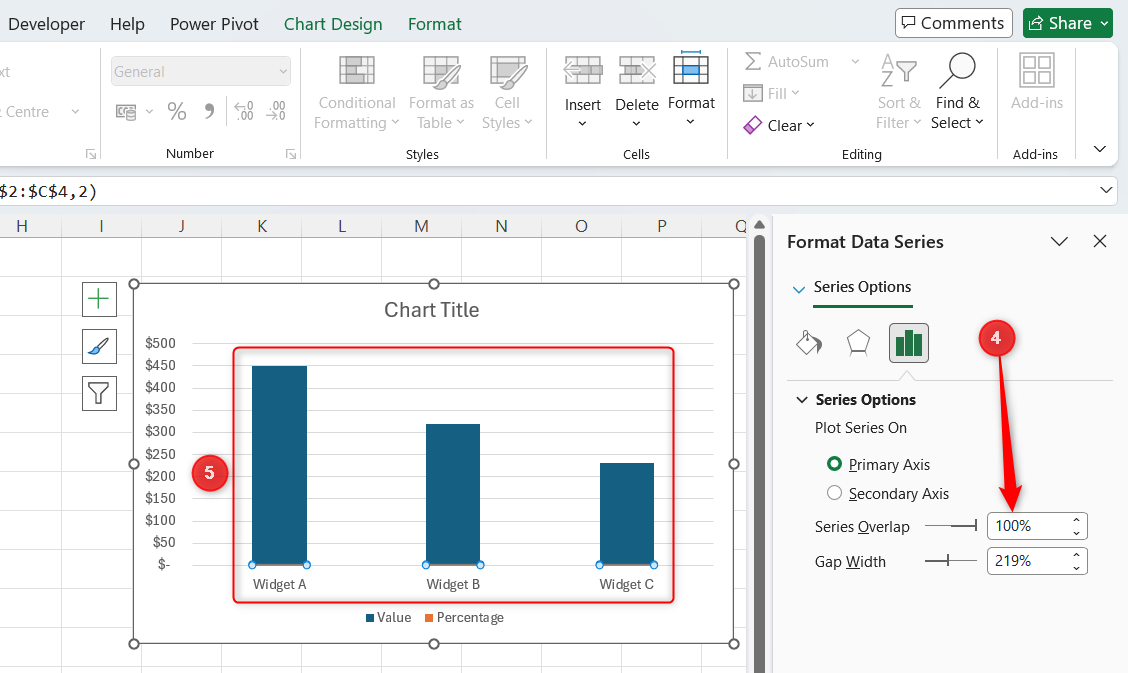 3 simple tricks I use to make Excel column charts actually useful