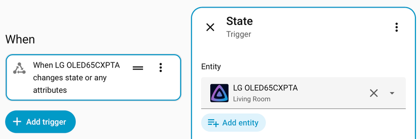 Setting up a Jellyfin Home Assistant automation for an LG TV.