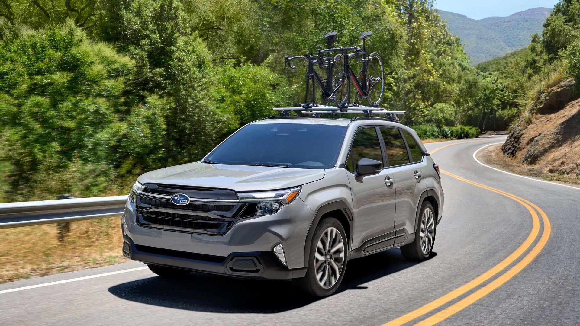 Front 3/4 shot of a 2025 Subaru Forester