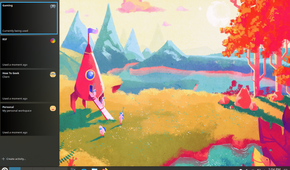 Switching KDE Activities profile to Gaming.