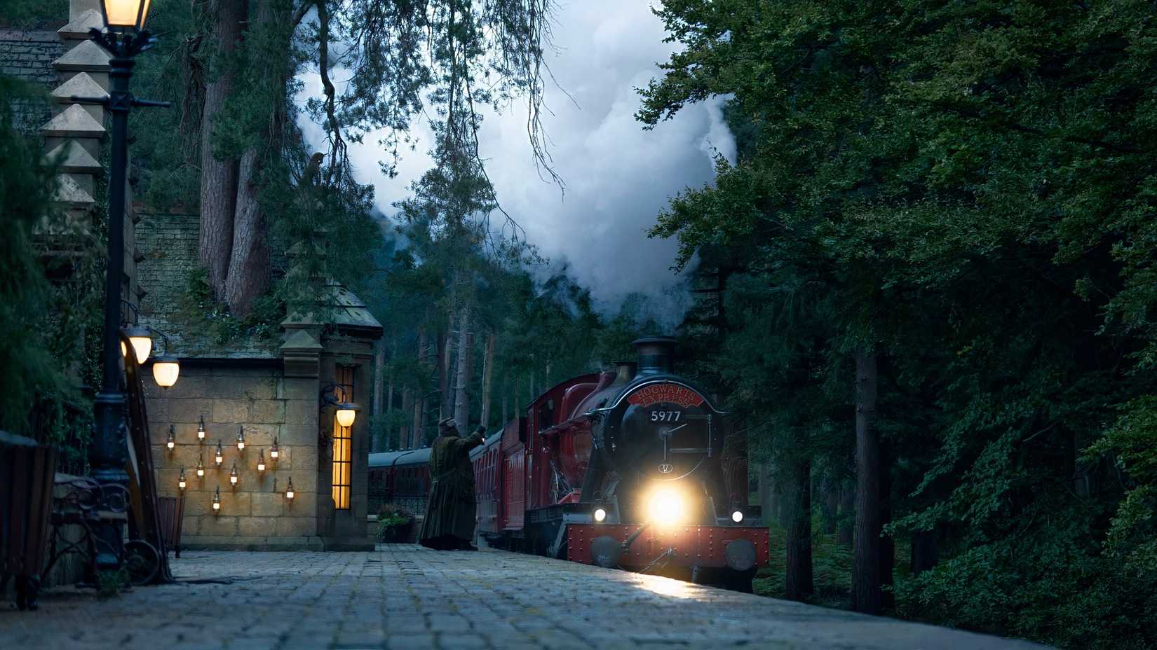 The Hogwarts Express in Harry Potter.