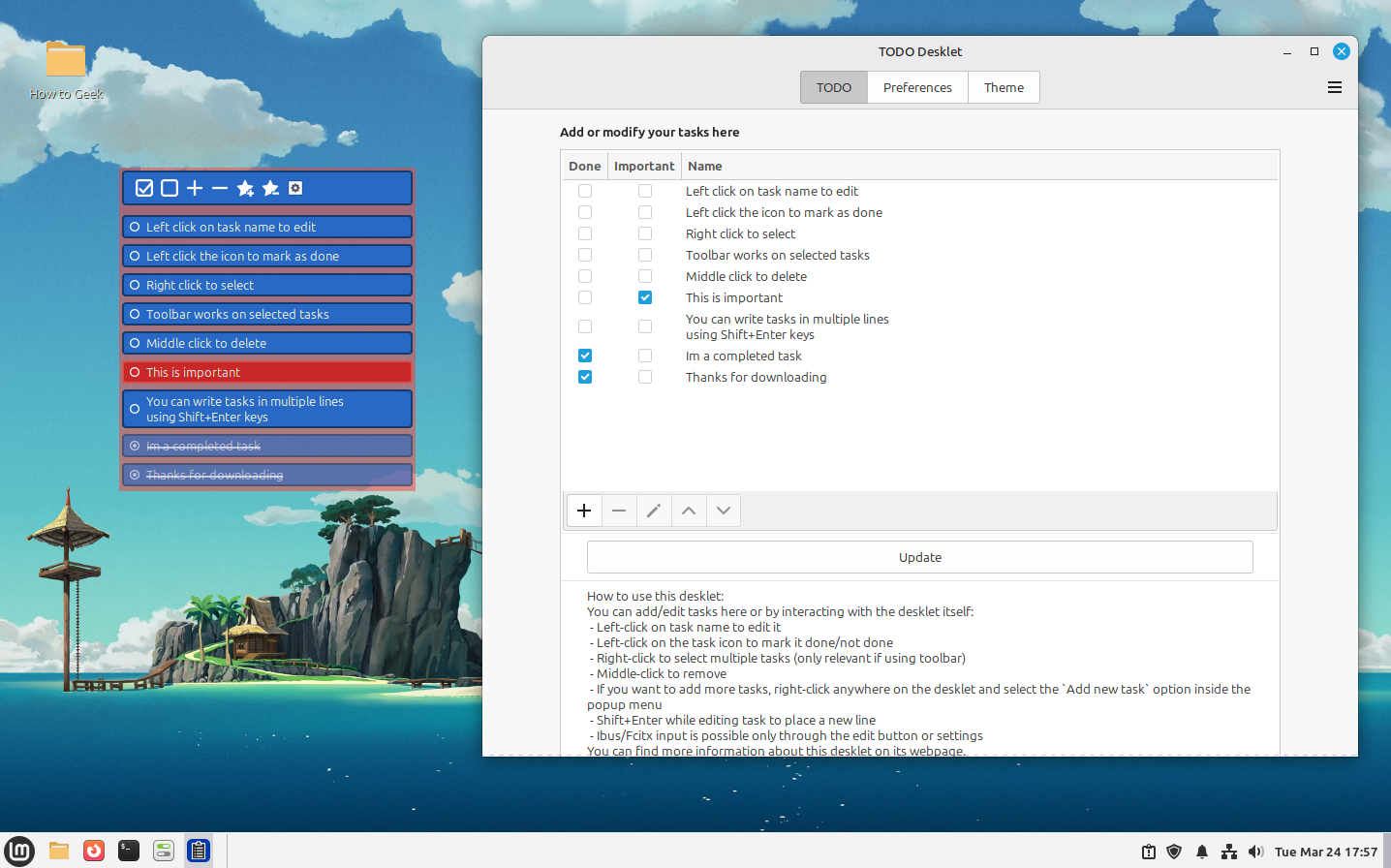5 must have Linux Mint desklets
